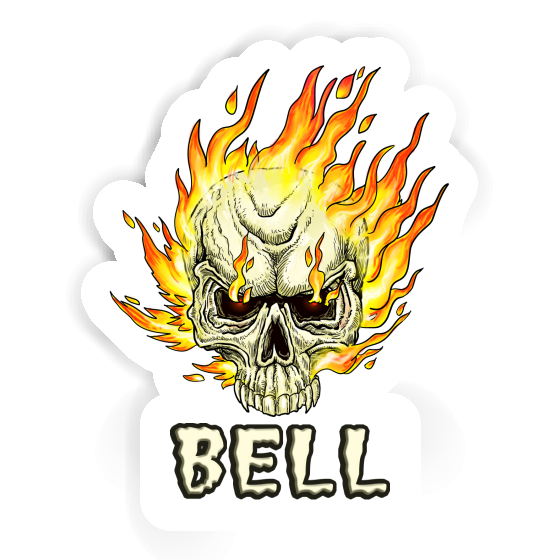 Bell Autocollant Tête de mort Laptop Bell Autocollant Tête de mort Laptop Image