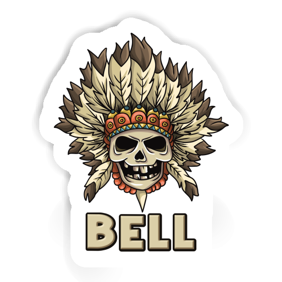 Autocollant Enfants tête de mort Bell Notebook Autocollant Enfants tête de mort Bell Gift package Image