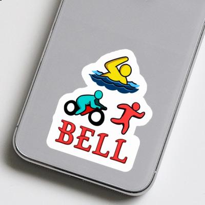 Triathlet Sticker Bell Notebook Triathlet Sticker Bell Gift package Image