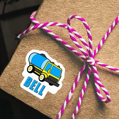 Sticker Bell Water Truck Notebook Image