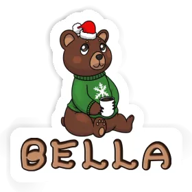 Christmas Bear Sticker Bella Image