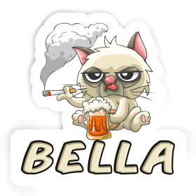 Bella Sticker Smoking Cat Image