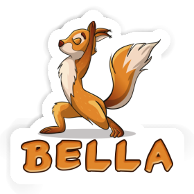 Sticker Yoga Squirrel Bella Image