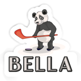 Ice Hockey Panda Sticker Bella Image