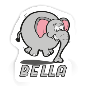 Jumping Elephant Sticker Bella Image