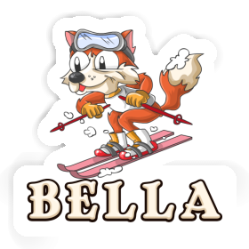 Sticker Skier Bella Image