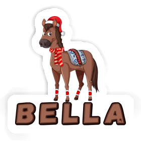 Sticker Bella Christmas Horse Image