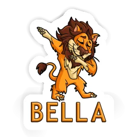 Dabbing Lion Sticker Bella Image