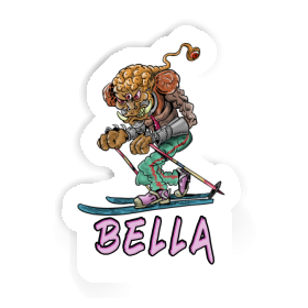 Bella Sticker Telemark Skier Image