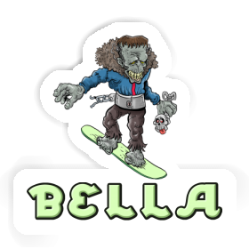 Sticker Snowboarder Bella Image