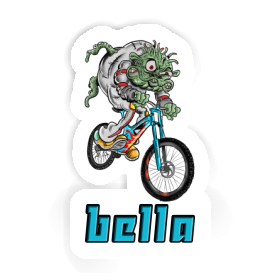 Sticker Bella Downhill Biker Image