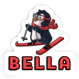 Bella Aufkleber Skifahrerin Image