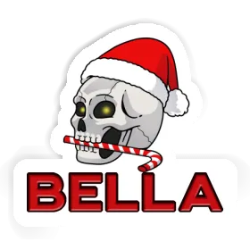 Christmas Skull Sticker Bella Image