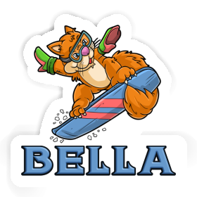 Snowboarder Sticker Bella Image