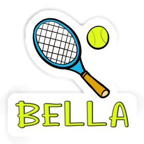 Bella Sticker Tennis Racket Image