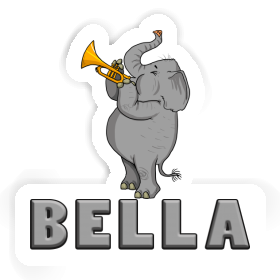 Sticker Bella Trumpet Elephant Image