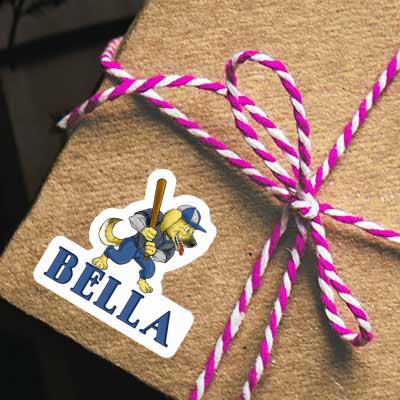 Bella Sticker Baseball-Hund Laptop Image