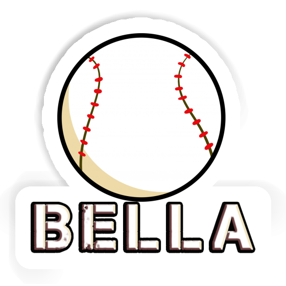 Aufkleber Bella Baseball Ball Notebook Image