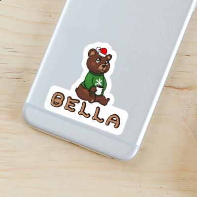 Christmas Bear Sticker Bella Laptop Image