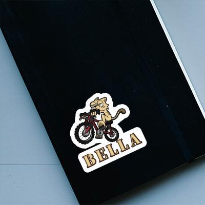 Sticker Fahrradkatze Bella Notebook Image