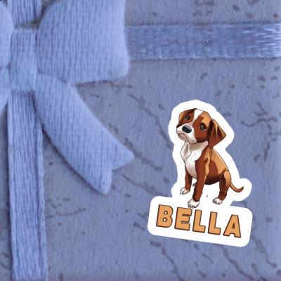 Sticker Boxerhund Bella Gift package Image