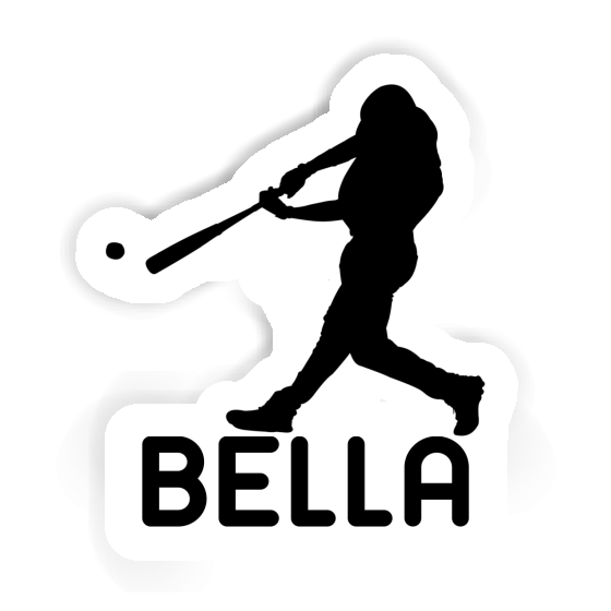 Bella Sticker Baseball Player Notebook Image