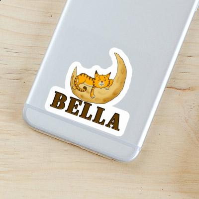 Sleeping Cat Sticker Bella Notebook Image