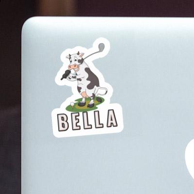 Bella Sticker Golf Cow Notebook Image