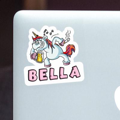 Party-Einhorn Sticker Bella Laptop Image