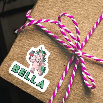 Aufkleber Bella Party-Einhorn Notebook Image