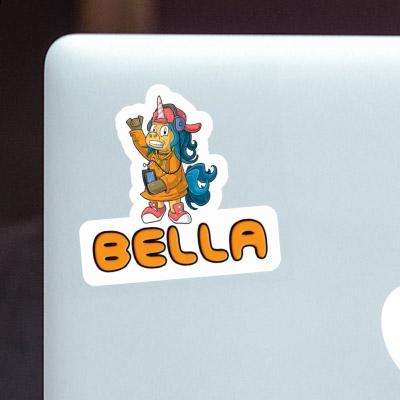 Sticker Hip-Hop Einhorn Bella Laptop Image