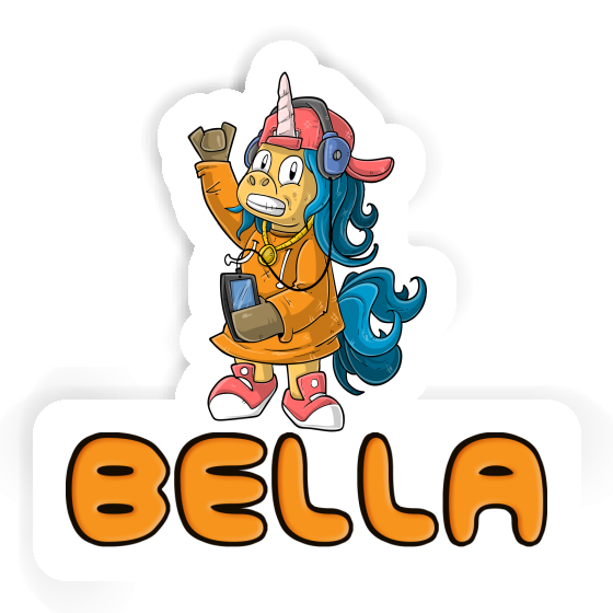 Sticker Hip-Hop Unicorn Bella Image