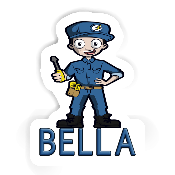 Electrician Sticker Bella Laptop Image