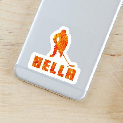 Sticker Bella Hockey Player Notebook Image