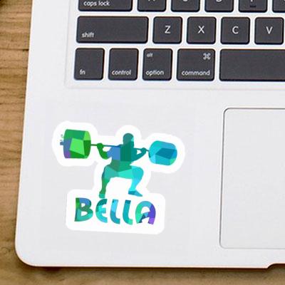 Gewichtheber Sticker Bella Notebook Image