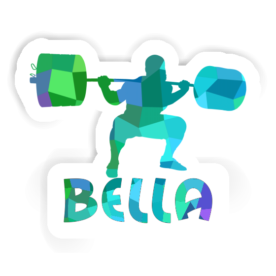 Sticker Bella Weightlifter Notebook Image