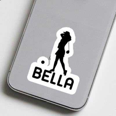 Sticker Golferin Bella Laptop Image