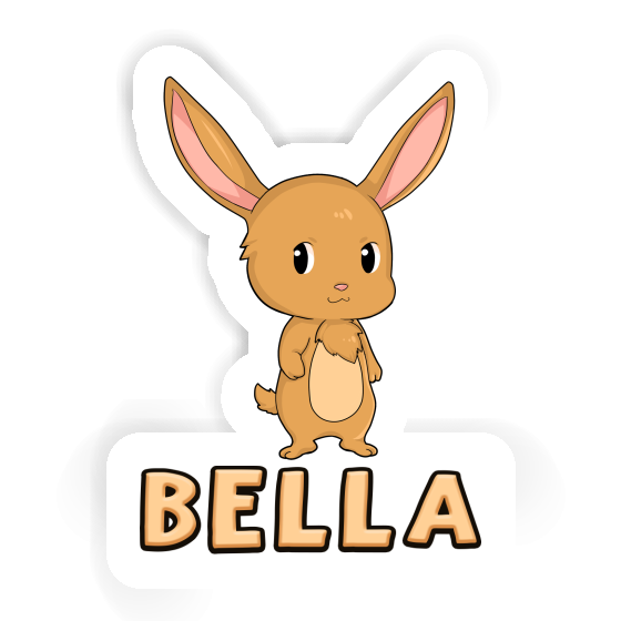 Easter Bunny Sticker Bella Laptop Image