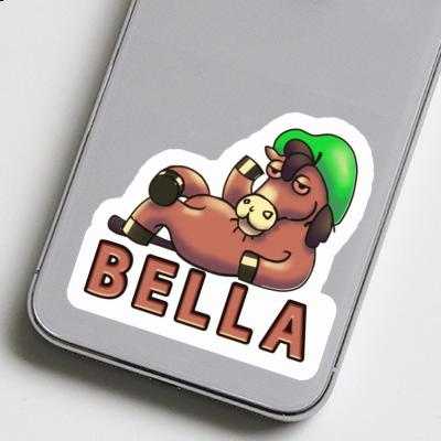 Lying horse Sticker Bella Gift package Image