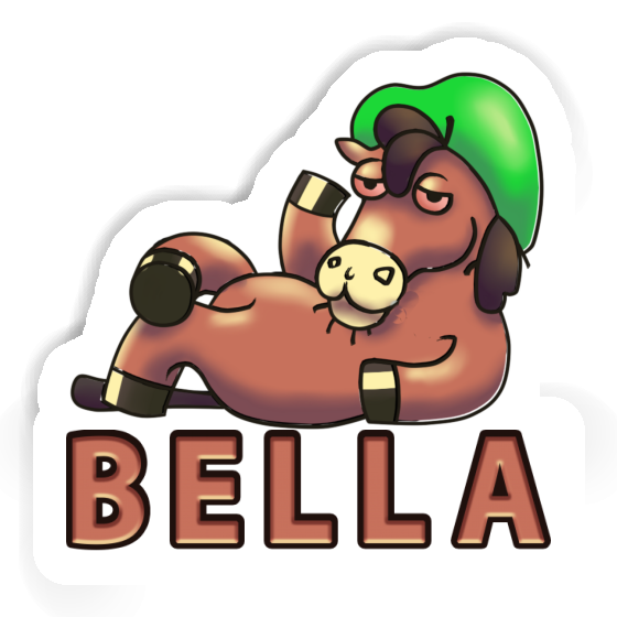 Lying horse Sticker Bella Gift package Image