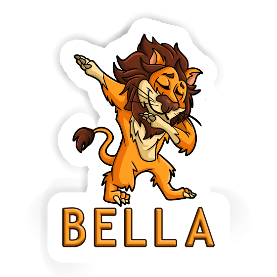 Dabbing Lion Sticker Bella Image