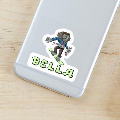 Sticker Bella Snowboarder Image