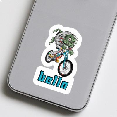 Aufkleber Downhill-Biker Bella Laptop Image