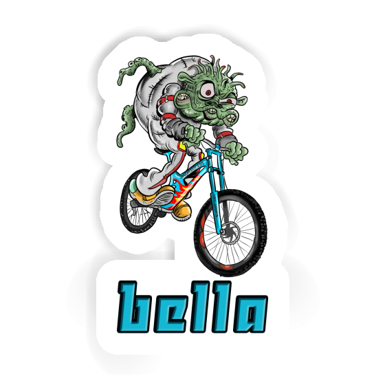 Aufkleber Downhill-Biker Bella Notebook Image