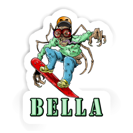 Sticker Bella Snowboarder Notebook Image