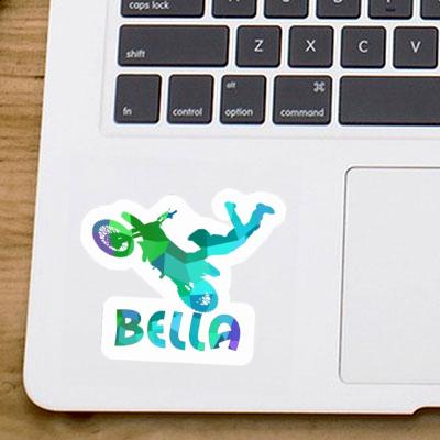 Sticker Bella Motocross Rider Laptop Image