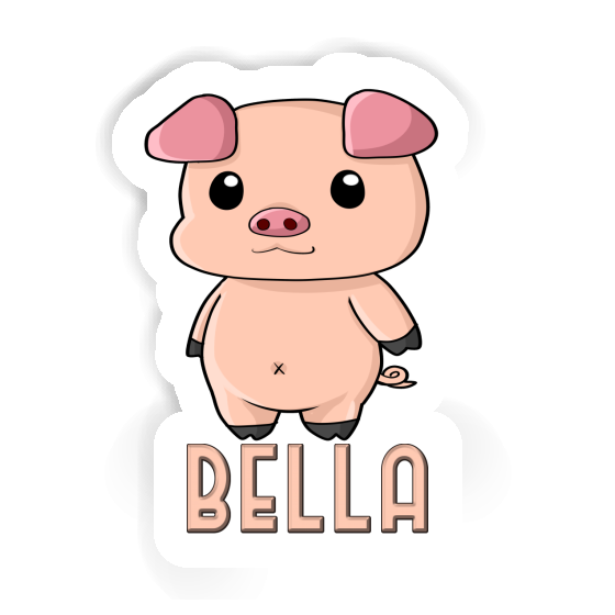 Piggy Sticker Bella Laptop Image