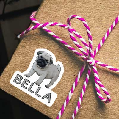 Bella Sticker Pug Laptop Image