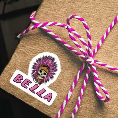 Sticker Bella Womens Skull Laptop Image