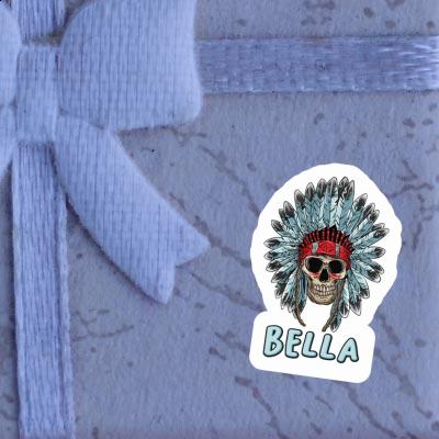 Sticker Bella Indian Skull Laptop Image